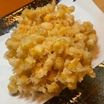 季節料理 よし野 - トウモロコシのかき揚げ