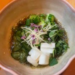 季節料理 よし野 - 夏野菜のモヅク酢