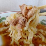 喜多方ラーメン 天高盛 - 刻まれたチャーシューと麺が最高