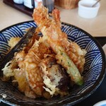 益子カントリー倶楽部レストラン - 大海老天丼 アップ