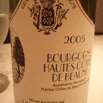 エル ブランシュ - ワインコース　 2杯目 オート・コート・ド・ボーヌ