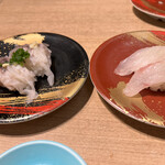 回転寿司 鮮 - 生ゲソ　ひらめ