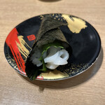 回転寿司 鮮 - イカシソワサビ手巻き