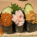 回転寿司 鮮 - 北海3貫