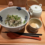 だし茶漬けえん - ヒラメ香味和え茶漬け