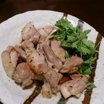 おきる - 讃岐コーチンにんにく炒め