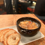 和フレンチバル村塾 - 海老とシャンピニオンのアヒージョ