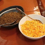 南インド料理 なんどり - 2013.8 ホースグラム（ヒマラヤフジマメ）、ニンジンハーブサラダ