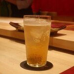 鮨 しみづ - 梅酒ソーダ割り
