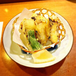すし割烹 小笠原 - 揚げ物はタコ天をお願いしました。大ぶりで絶妙な食感の蛸でした(o^^o)