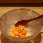 鮨 しみづ - 雲丹と生いくらの小丼