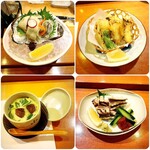 すし割烹 小笠原 - オーダーした一品料理のラインナップです(o^^o)