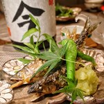 西麻布 清水 - 【焼物】　岐阜県天然郡上鮎と天然馬瀬鮎食べ比べ