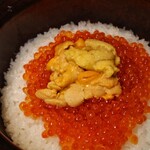 西麻布 清水 - 【土鍋】　雲丹といくらの土鍋　赤出汁、香の物