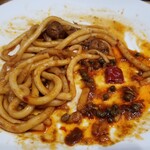 蘭州拉麺店 火焔山 - 唐辛子・花椒・豆鼓醤？