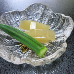 料亭　稲穂 - 東北パスポート特典　夕顔とオクラ