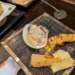 Kago no ya - 筍と蛤の焦がし醤油焼き