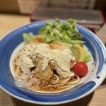 手延べうどん 水山 - 鶏天タルタルぶっかけうどん