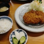 不二かつ - ロースかつ定食1,408円税込み