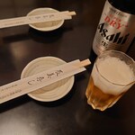 辰美寿し - 瓶ビールです