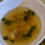 味処はなぐるま - 日替りランチの中華スープ