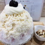 かき氷店 小桃 - アメリカンチェリーのサワークリームチーズケーキ1800円