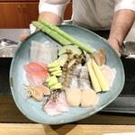 Tempura Azabu Yokota - 本日の食材