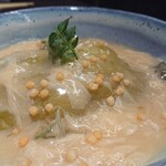 俺の割烹 - 丸茄子の湯葉あんかけ