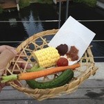 星のや軽井沢 - 味噌につけて頂く夏野菜