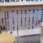 ようすけ 鶏煮亭 - 調味料類説明