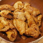 ようすけ 鶏煮亭 - 鶏皮チャーシュー アップ
