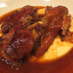 レンゲ - 豚足の赤ワイン煮、じゃがいものピュレで1