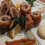酒肴吉井 - ちくわの新生姜と肉づめ