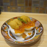 串揚げ アガルコメ。 恵比寿店 - 生ウニいくらのウフマヨ　680円