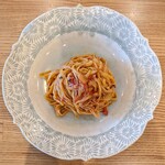 La Stalla - 茄子と発酵トマトソースの手打ちタヤリン