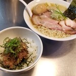 ボニートスープヌードルライク - 8周年らーめん＋鰹のなめろう丼