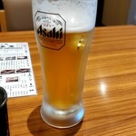 Sumibiyakiwameshidokoro shimpachishokudou - 料理を頼んだら１８０円になるビール！