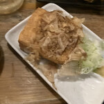 もつ焼 登運とん - 厚揚げ