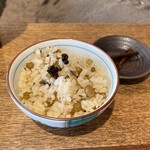 柳家 - 鮎と山椒のご飯、伽羅蕗