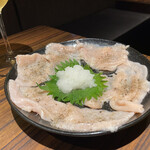 万両 東天満店 - ミノ薄切り