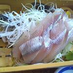 船場亭 - 鮎の刺身（背ごし）1100円