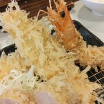 とんかつ 蒼樹 - ささみカツとエビフライ