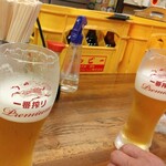 中央酒場 - 生ビール500円×２