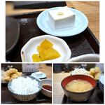 Imaizumi no yoru - ◆ご飯の量は選べます、お写真は普通盛りですけれど、大盛り無料。 ＊奴(木綿）と香の物。