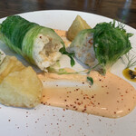 CIRCULO - 魚介のムース、切り分けて