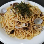 パスタ亭 - 醤油味のあさりとしめじ（1078円）