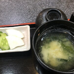 Asahiya - 味噌汁とお新香