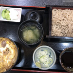 Asahiya - 鴨丼セットの全容(もりそばを選択)