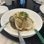 香港海鮮料理 椰林 - ミル貝　大皿　大きなミル貝が2個