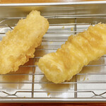 Tempura Tenzen - 白身魚、イカの天ぷらです。（2023.6 byジプシーくん）